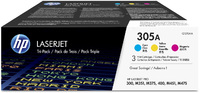 HP 305A CYM Tri-Pack Laserjet Toner Cartridge