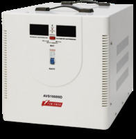 Stabilizer POWERMAN AVS 10000D, step-type regulator, digital indicators of voltage levels, 10000VA,