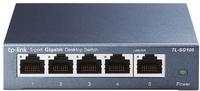 Сетевой коммутатор / 5-port Desktop Gigabit Switch, 5 10/100/1000M RJ45 ports, metal case (TL-SG105)