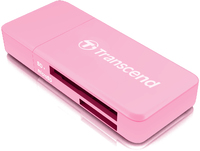 Картридер Transcend /TS-RDF5R/ USB3.0 SD/microSD, розовый