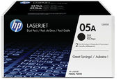 HP LaserJet CE505A Dual Pack Black Print Cartridge (CE505D)