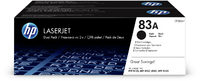 HP 83A 2-pack Black Original LaserJet Toner Cartridges (CF283AF)