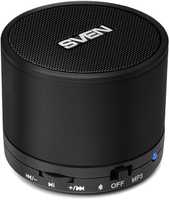 Портативная акустическая система SVEN PS-45BL, 3Вт (RMS), встроенный аккумулятор, Bluetooth, microSD